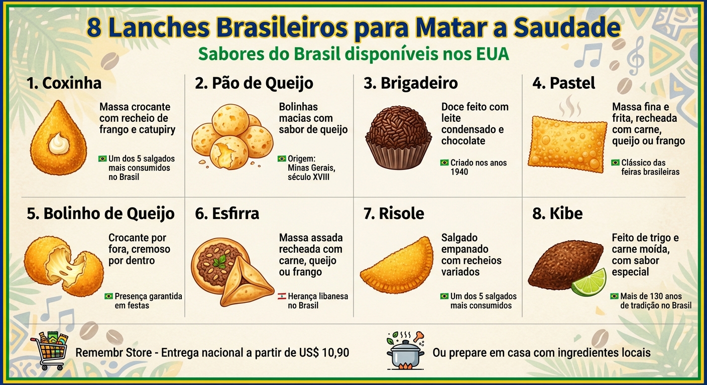 8 Lanches Brasileiros Populares nos EUA