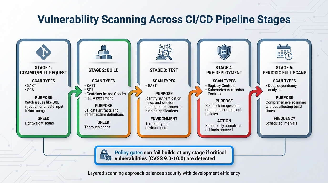 CI/CD Pipeline Vulnerability Scanning Stages and Tools