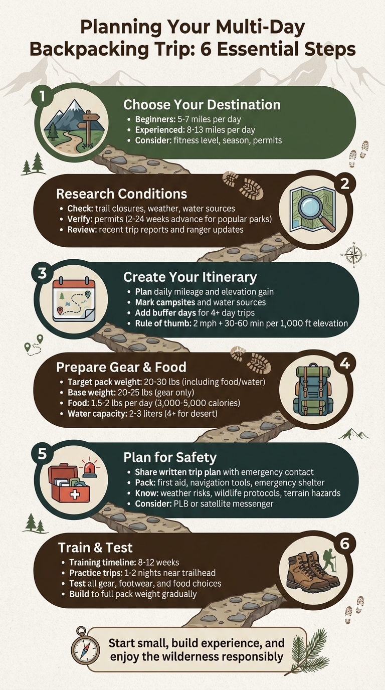 6-Step Process for Planning a Multi-Day Backpacking Trip
