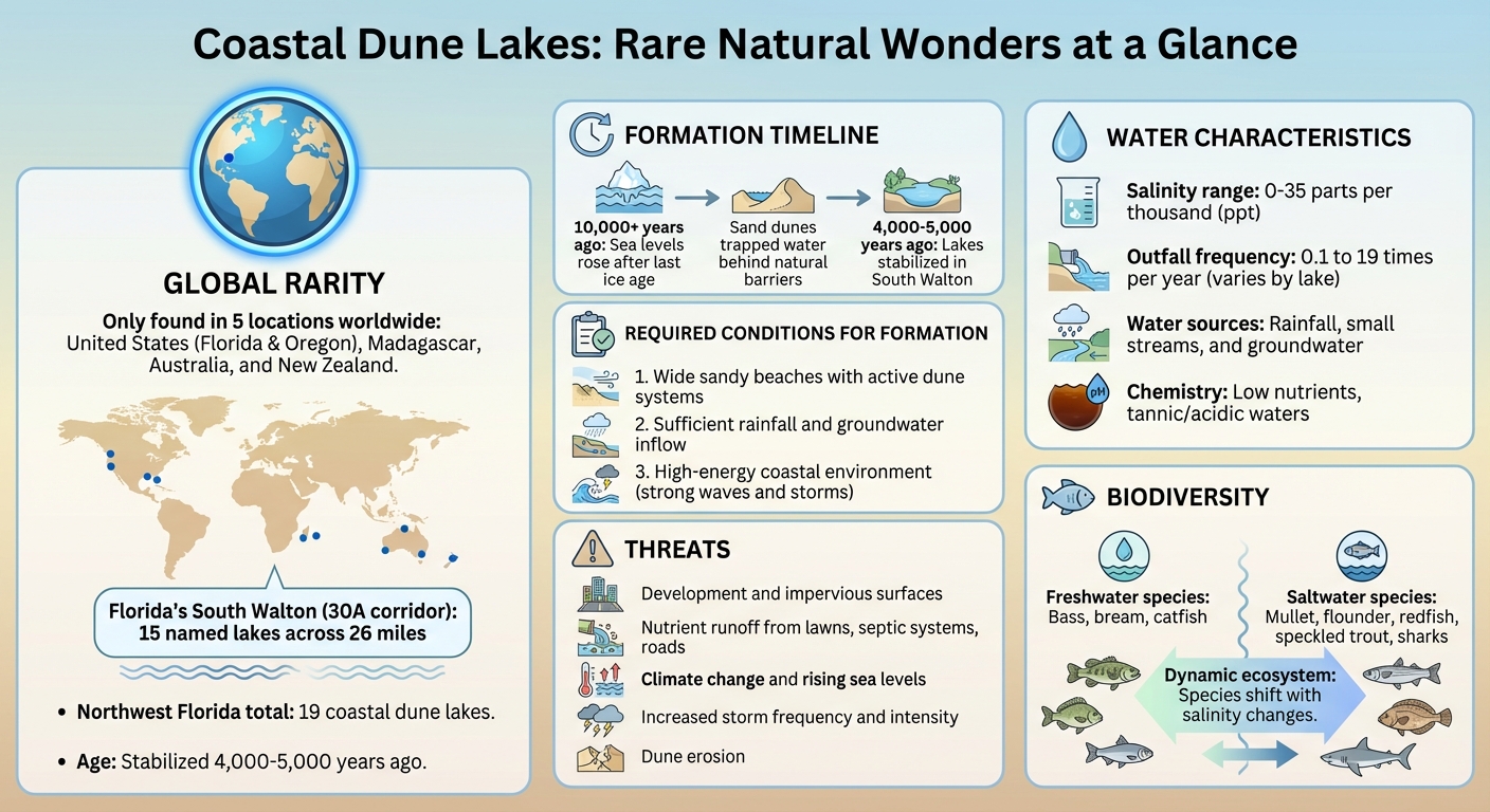 Global Distribution and Key Facts About Coastal Dune Lakes