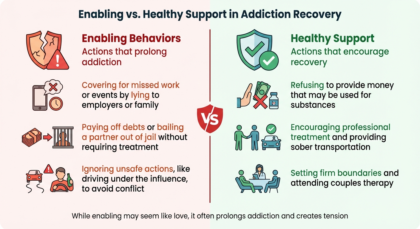 Enabling vs Healthy Support Behaviors in Addiction Recovery