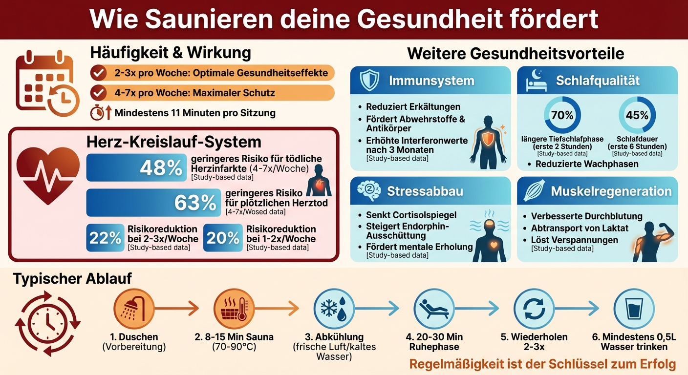 Gesundheitsvorteile von regelmäßigem Saunieren: Statistiken und Fakten