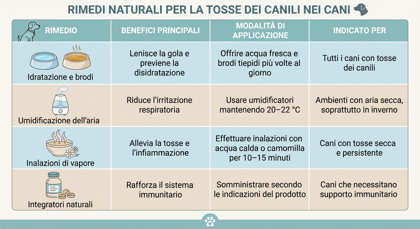 Rimedi naturali per la tosse dei canili nei cani: confronto e modalità di applicazione