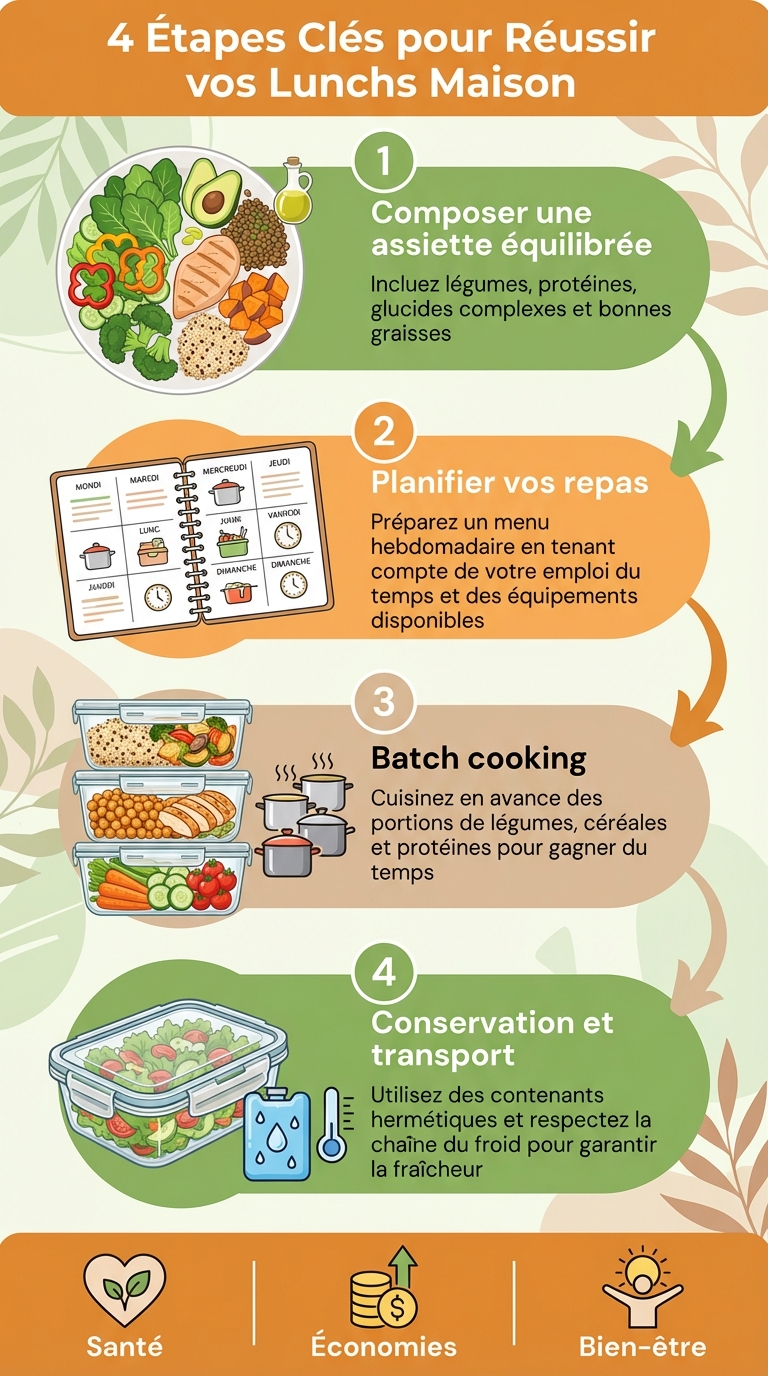 4 étapes clés pour réussir vos lunchs maison