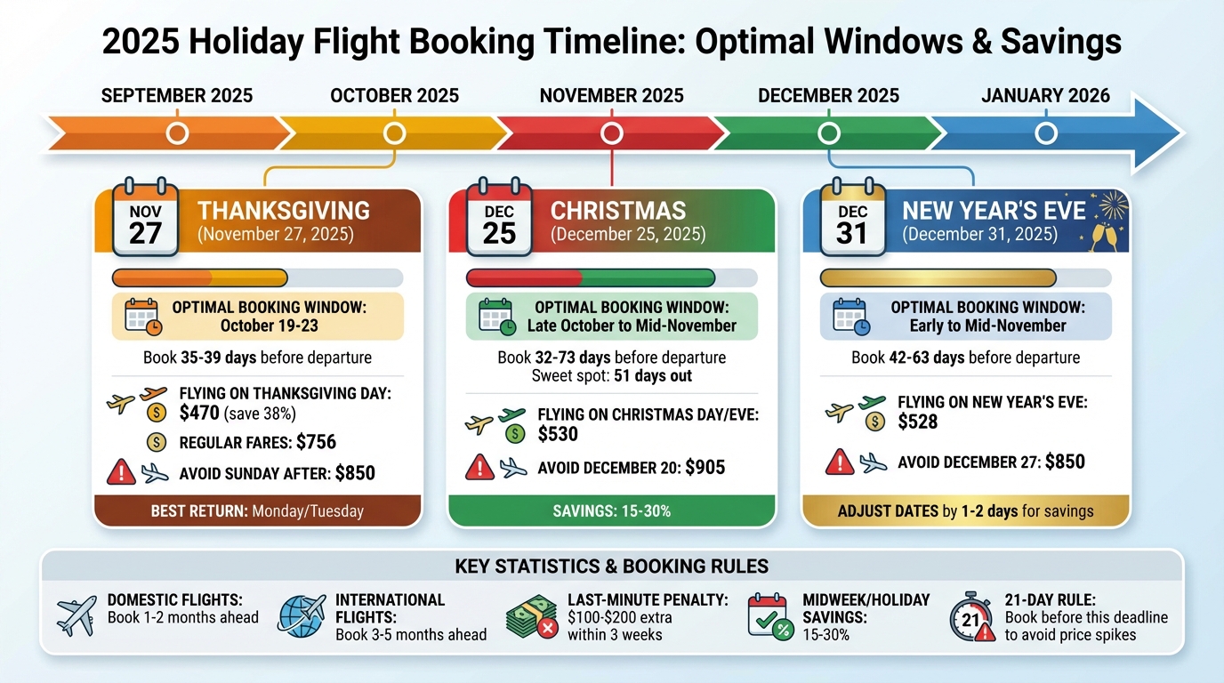 2025 Holiday Flight Booking Timeline and Optimal Dates