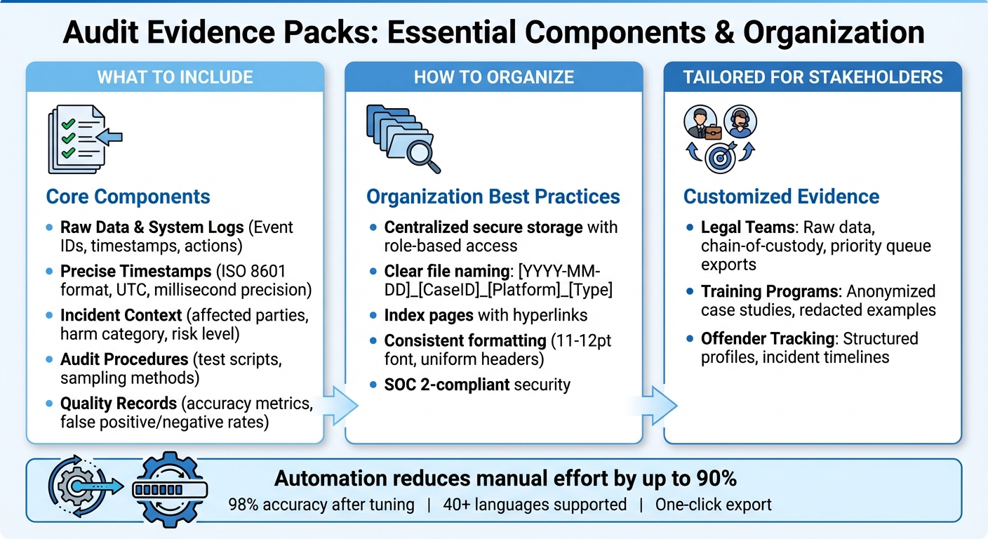 Essential Components of Audit Evidence Packs for Moderation Compliance
