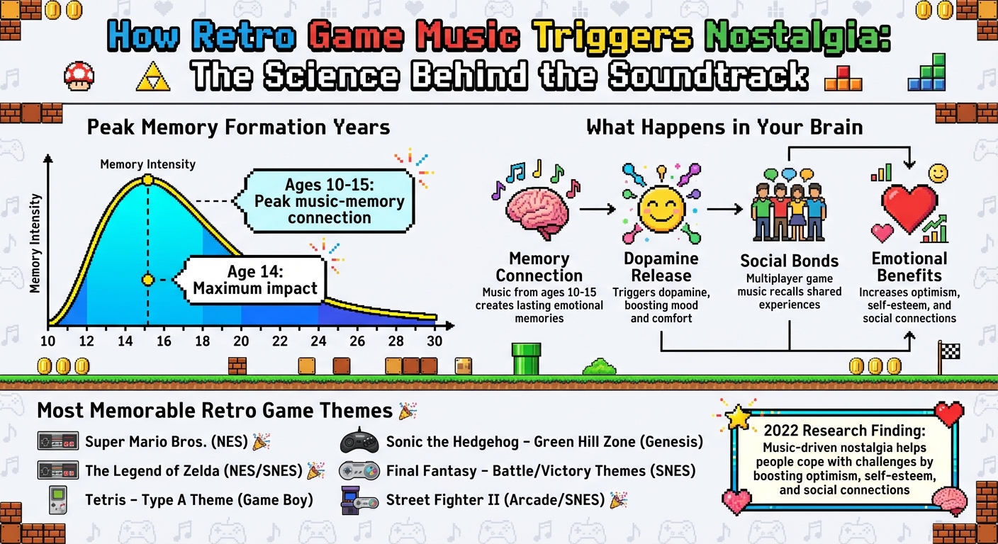 How Retro Game Music Triggers Nostalgia: Brain Science and Memory Statistics