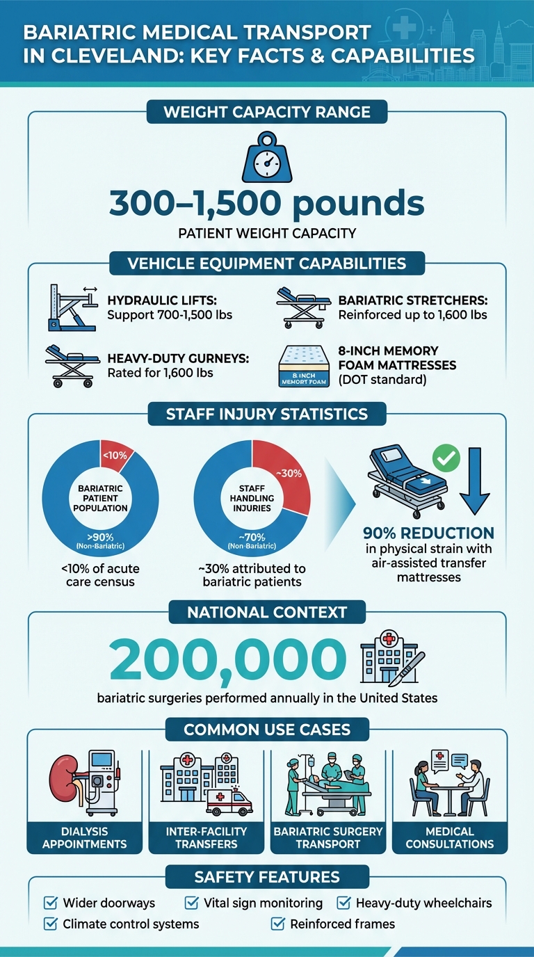 Bariatric Medical Transport: Key Statistics and Capabilities in Cleveland