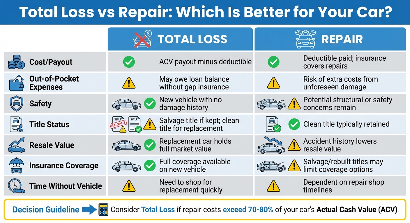Total Loss vs Repair: Complete Financial and Safety Comparison