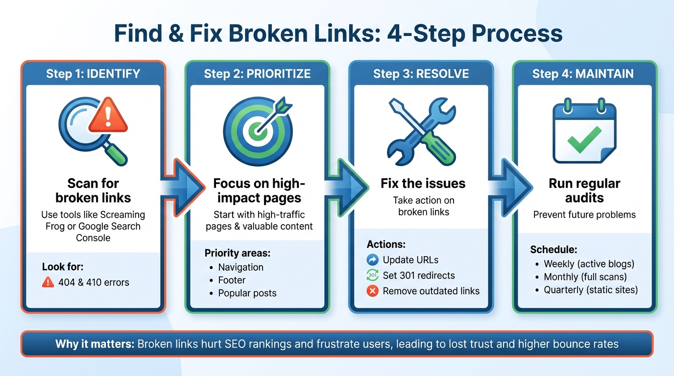 4-Step Process to Find and Fix Broken Links Before They Hurt Your SEO