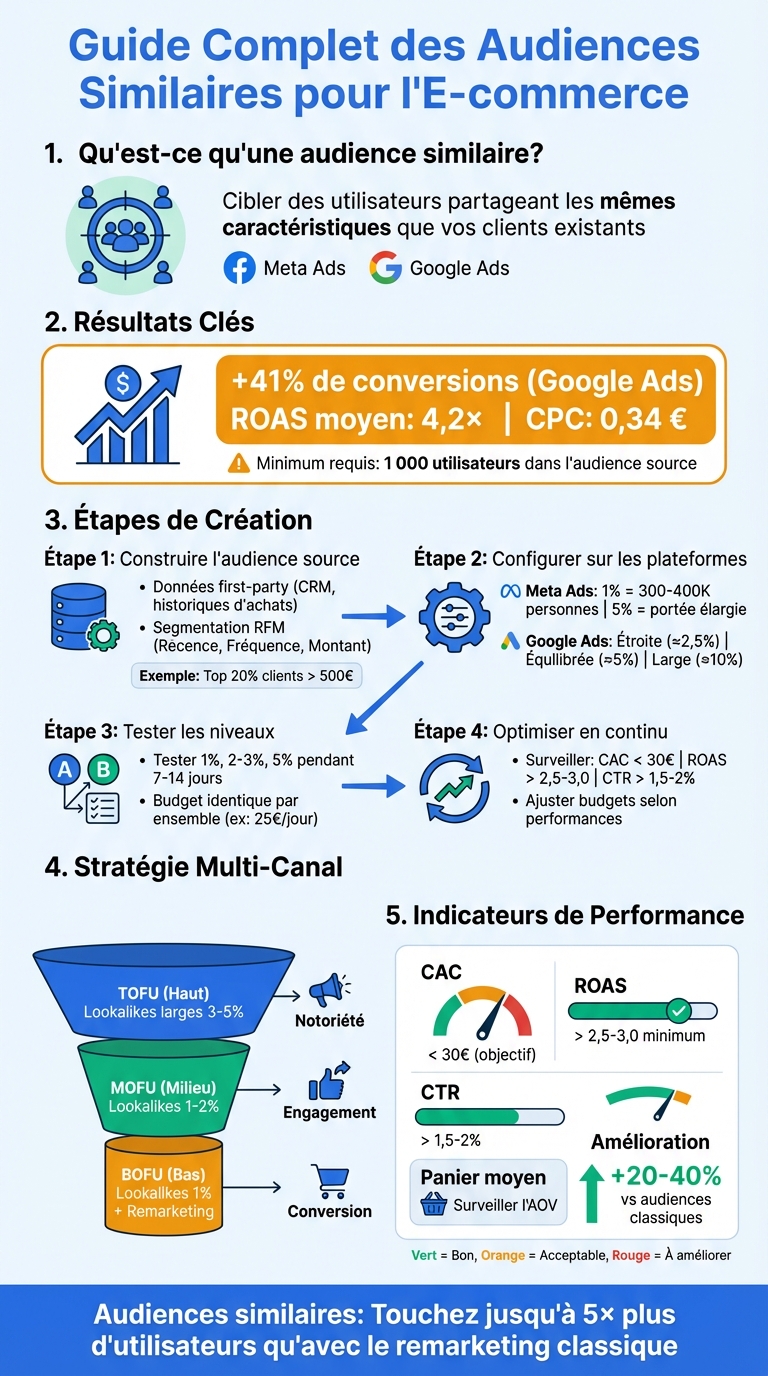 Guide complet : créer et optimiser des audiences similaires pour l'e-commerce