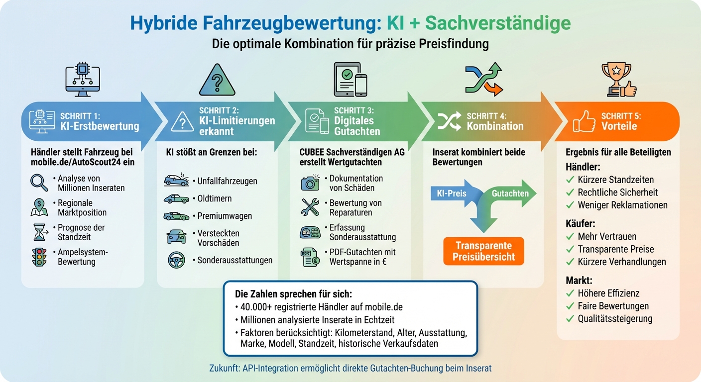 Wie KI und Sachverständige gemeinsam Fahrzeugpreise optimieren