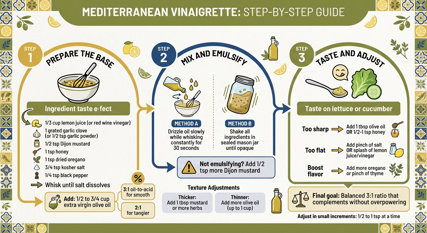 How to Make Mediterranean Vinaigrette in 3 Steps