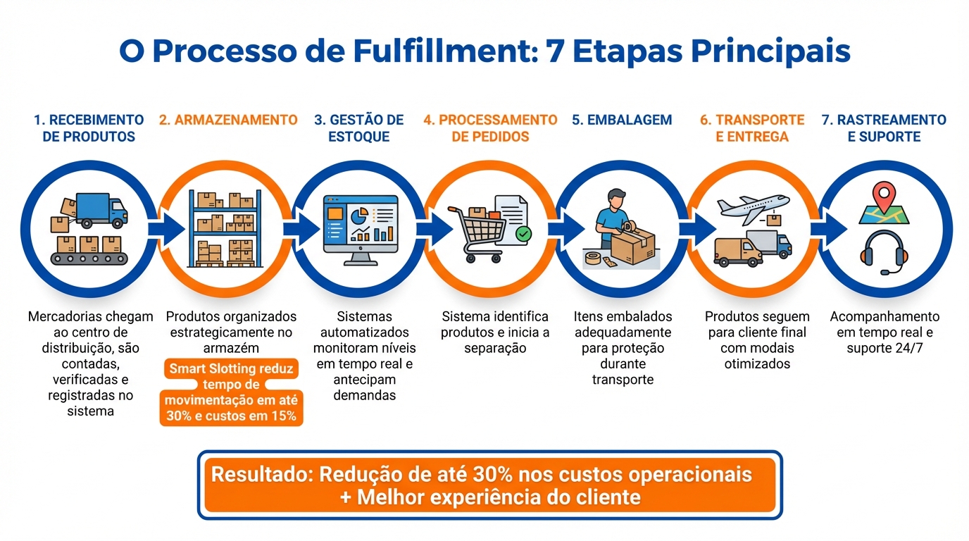 7 Etapas do Processo de Fulfillment: Do Recebimento à Entrega