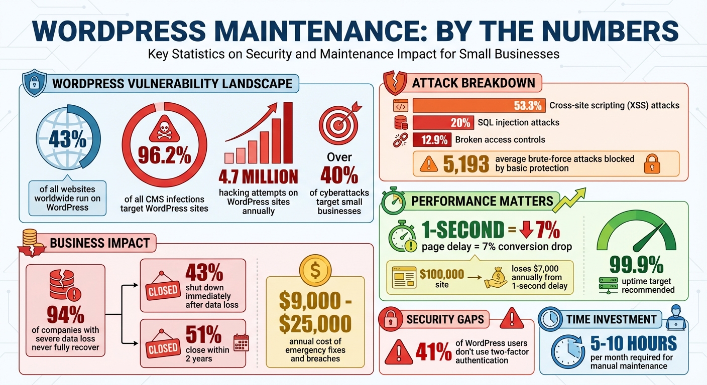 WordPress Maintenance Statistics: Security Risks and Business Impact