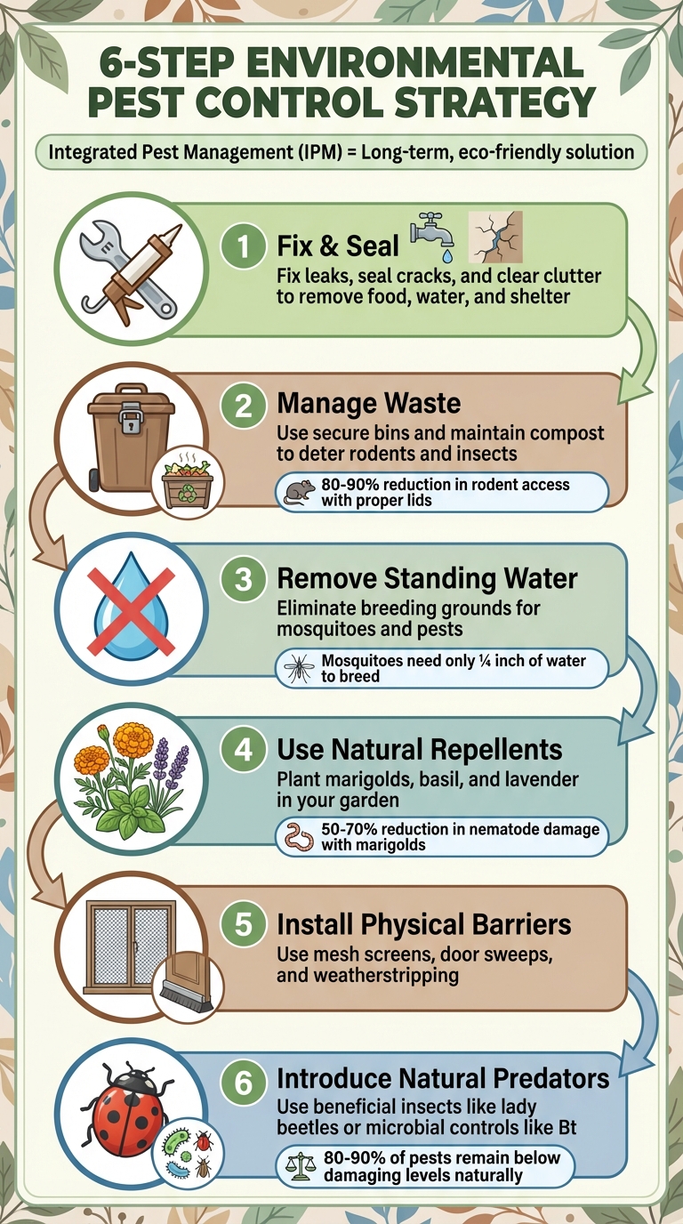 6-Step Environmental Pest Control Strategy Guide