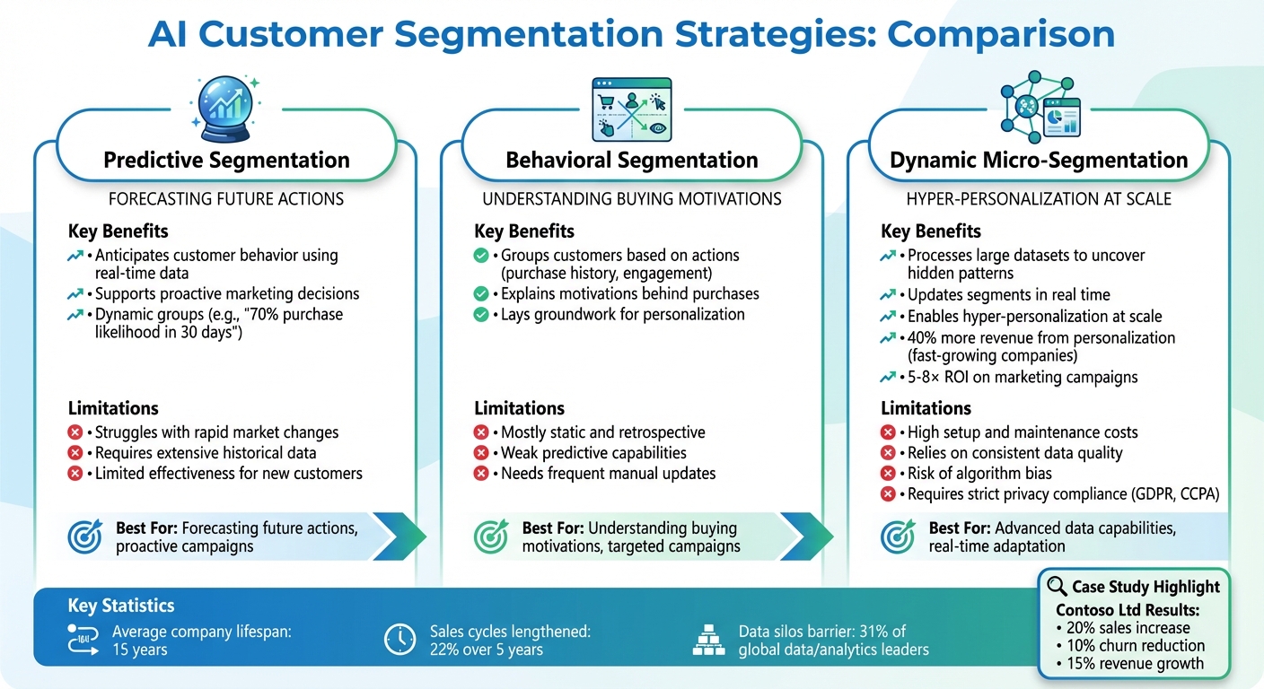 AI Customer Segmentation Strategies: Benefits and Limitations Comparison