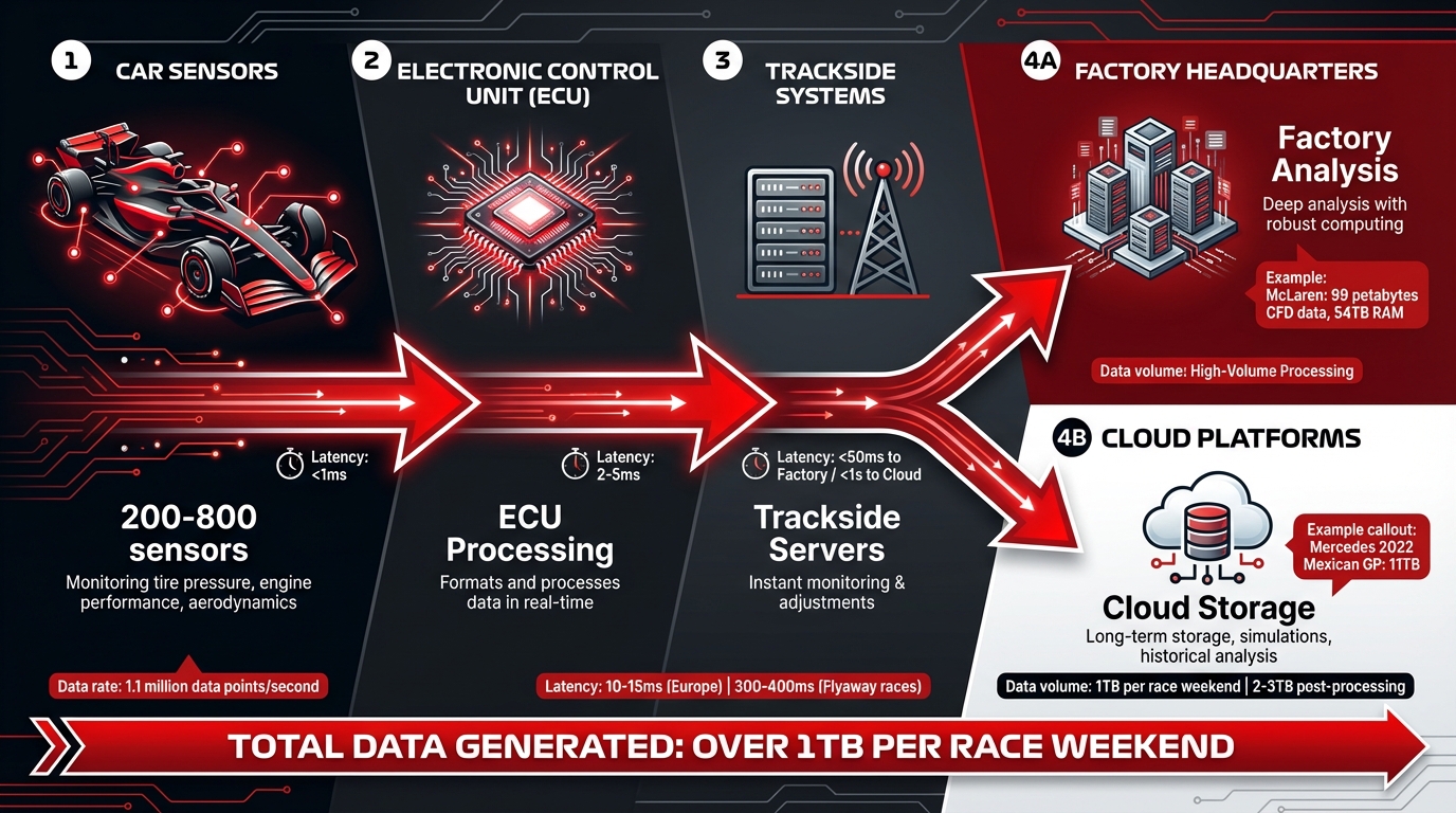 F1 Telemetry Data Pipeline: From Car Sensors to Race Strategy