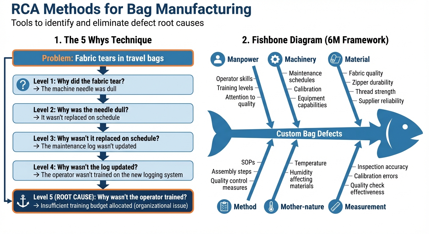 Root Cause Analysis Methods for Custom Bag Manufacturing