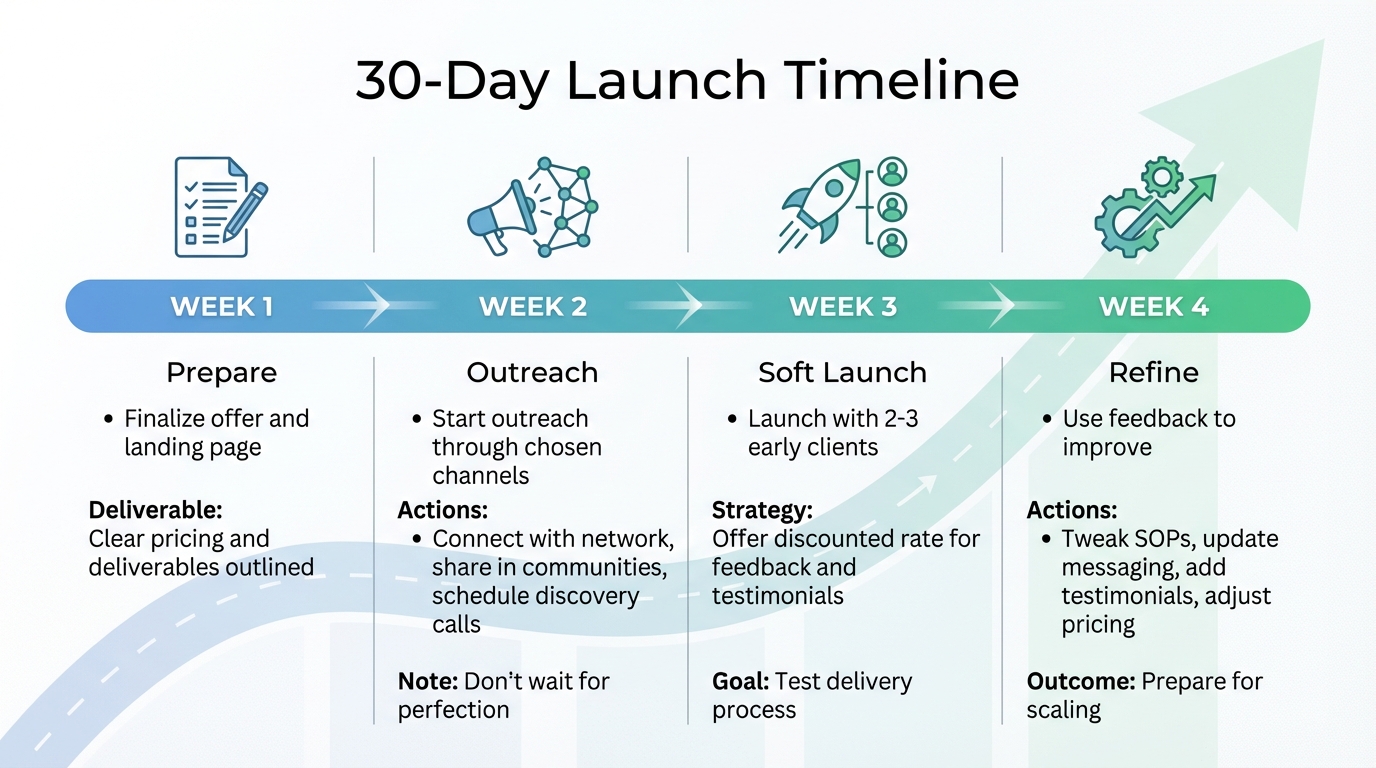 30-Day Productized Service Transformation Timeline