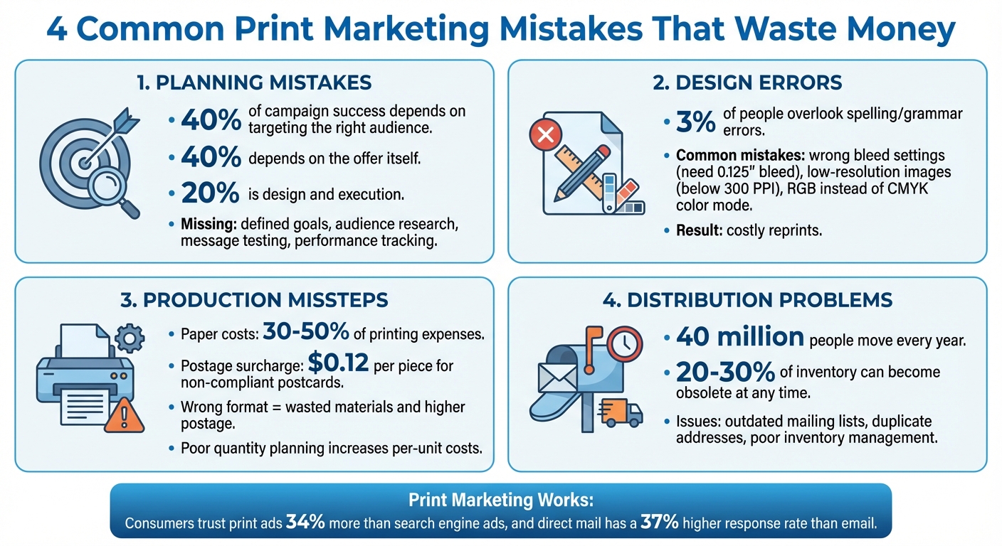 4 Categories of Print Marketing Mistakes That Waste Money