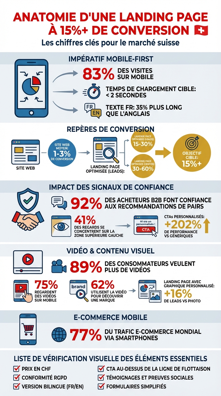 Anatomy of a landing page with 15%+ conversion: statistics and key elements