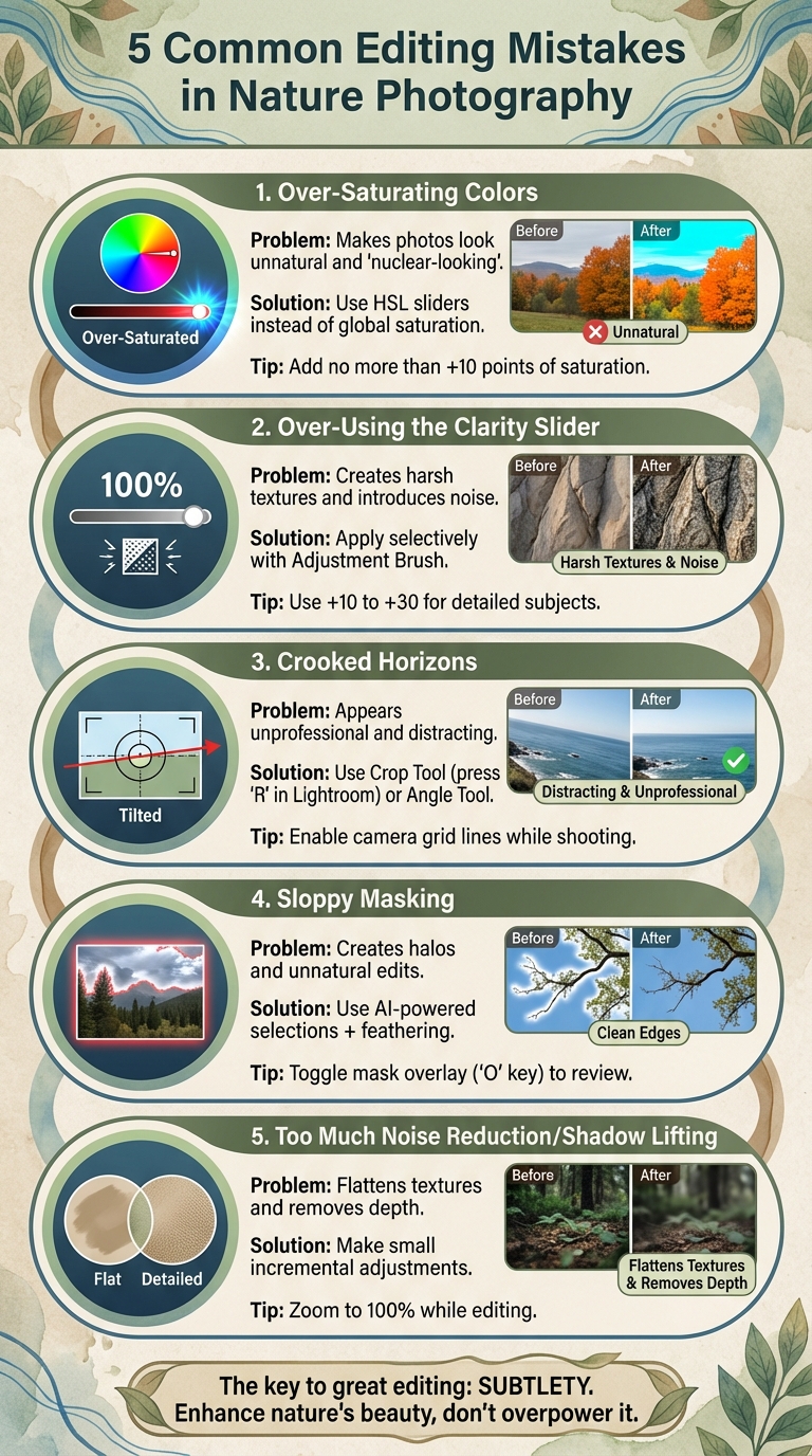 5 Common Nature Photography Editing Mistakes to Avoid