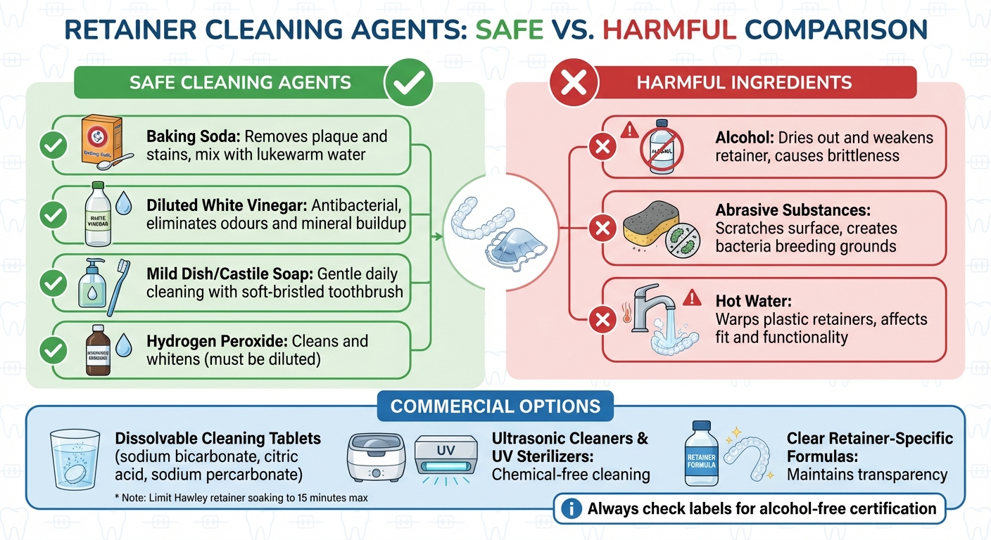 Alcohol-Free Retainer Cleaning Methods: Safe vs Harmful Agents