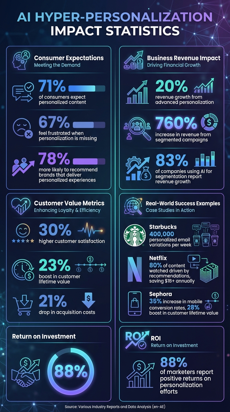 AI Hyper-Personalization Impact: Key Statistics and ROI Metrics