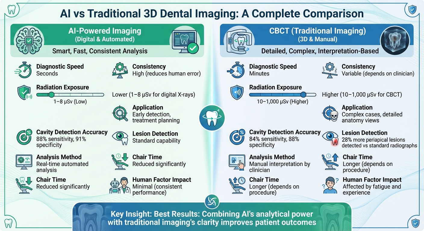 AI vs Traditional 3D Dental Imaging: Complete Feature Comparison