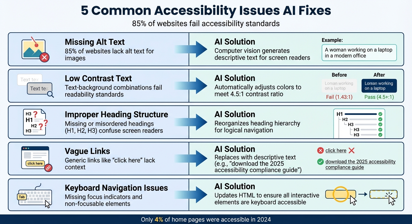 5 Common Accessibility Issues and How AI Fixes Them