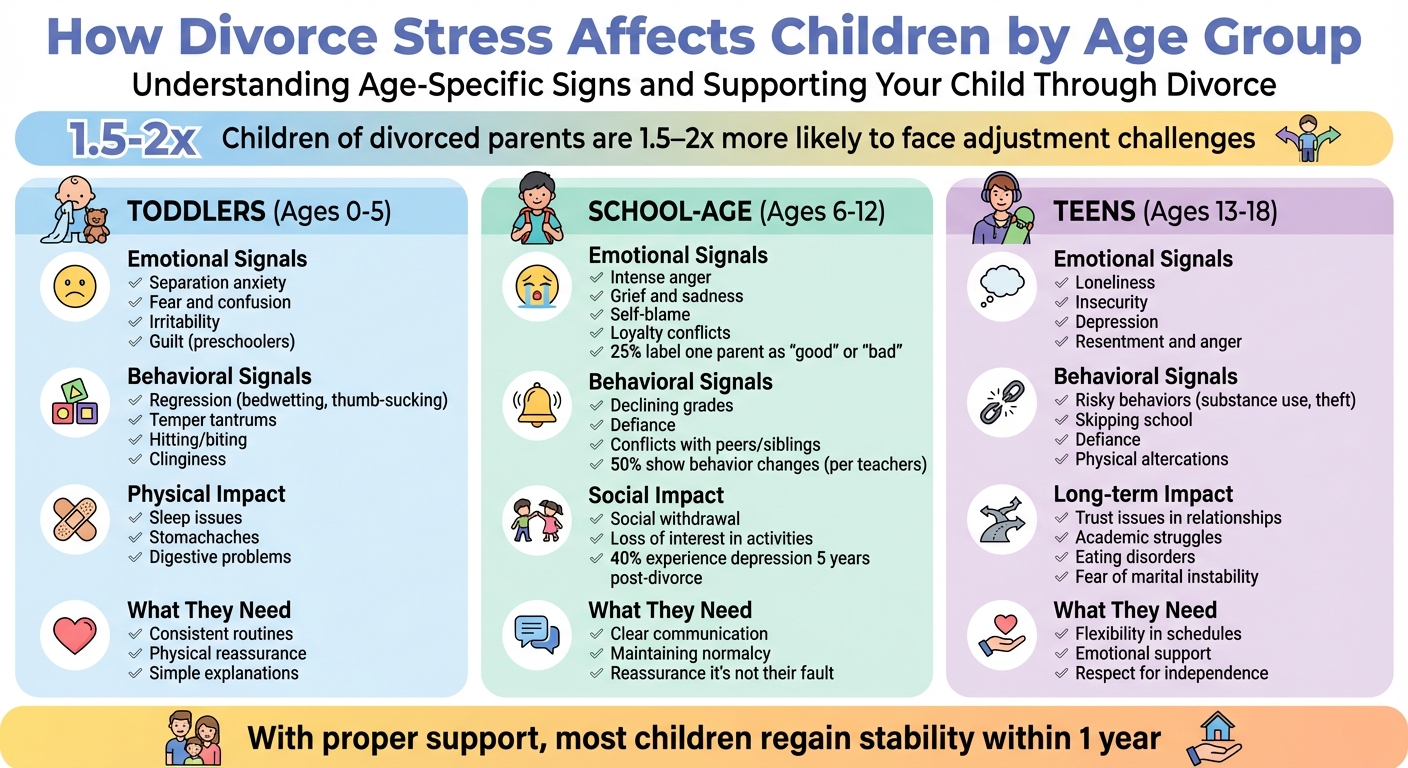 How Divorce Stress Affects Children by Age Group: Signs and Symptoms