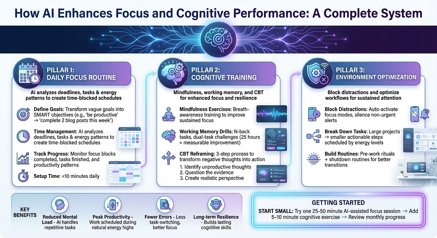 How AI Enhances Focus and Cognitive Performance: A Complete System