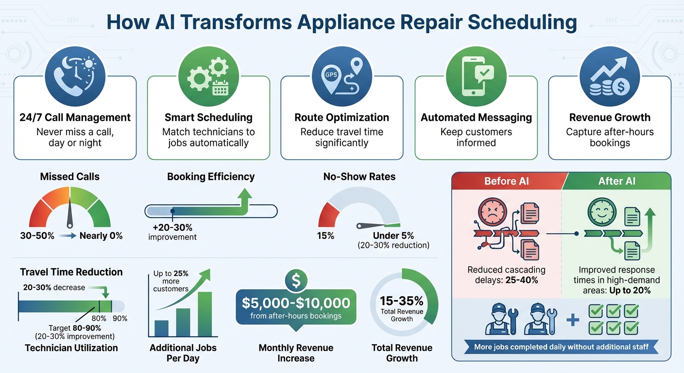 AI Scheduling Impact on Appliance Repair Business Metrics
