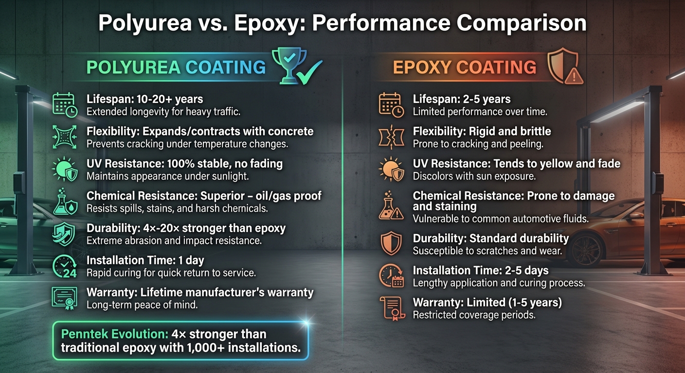 Polyurea Coatings: Lifespan In High-Traffic Areas 6 Polyurea Vs Epoxy Coatings: Lifespan And Performance Comparison
