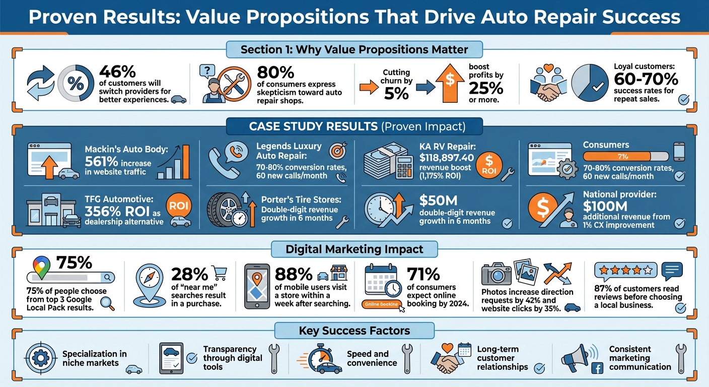 Auto Repair Value Proposition Success Metrics and Key Statistics