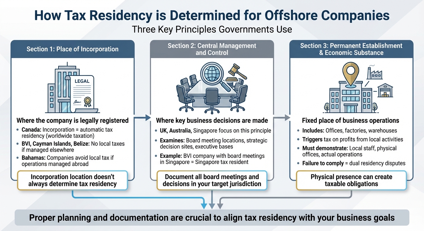 Three Key Factors That Determine Offshore Company Tax Residency