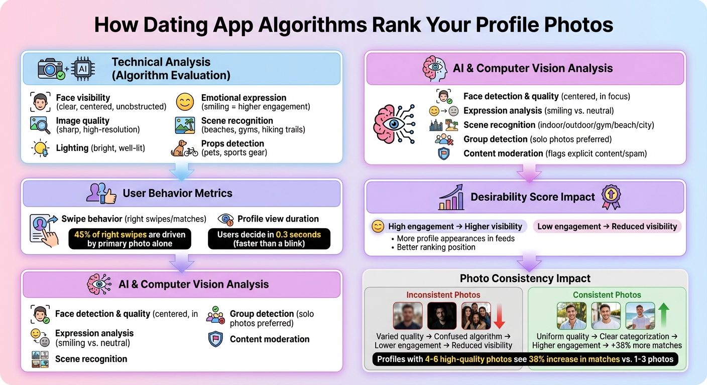 How Dating App Algorithms Rank Your Profile Photos