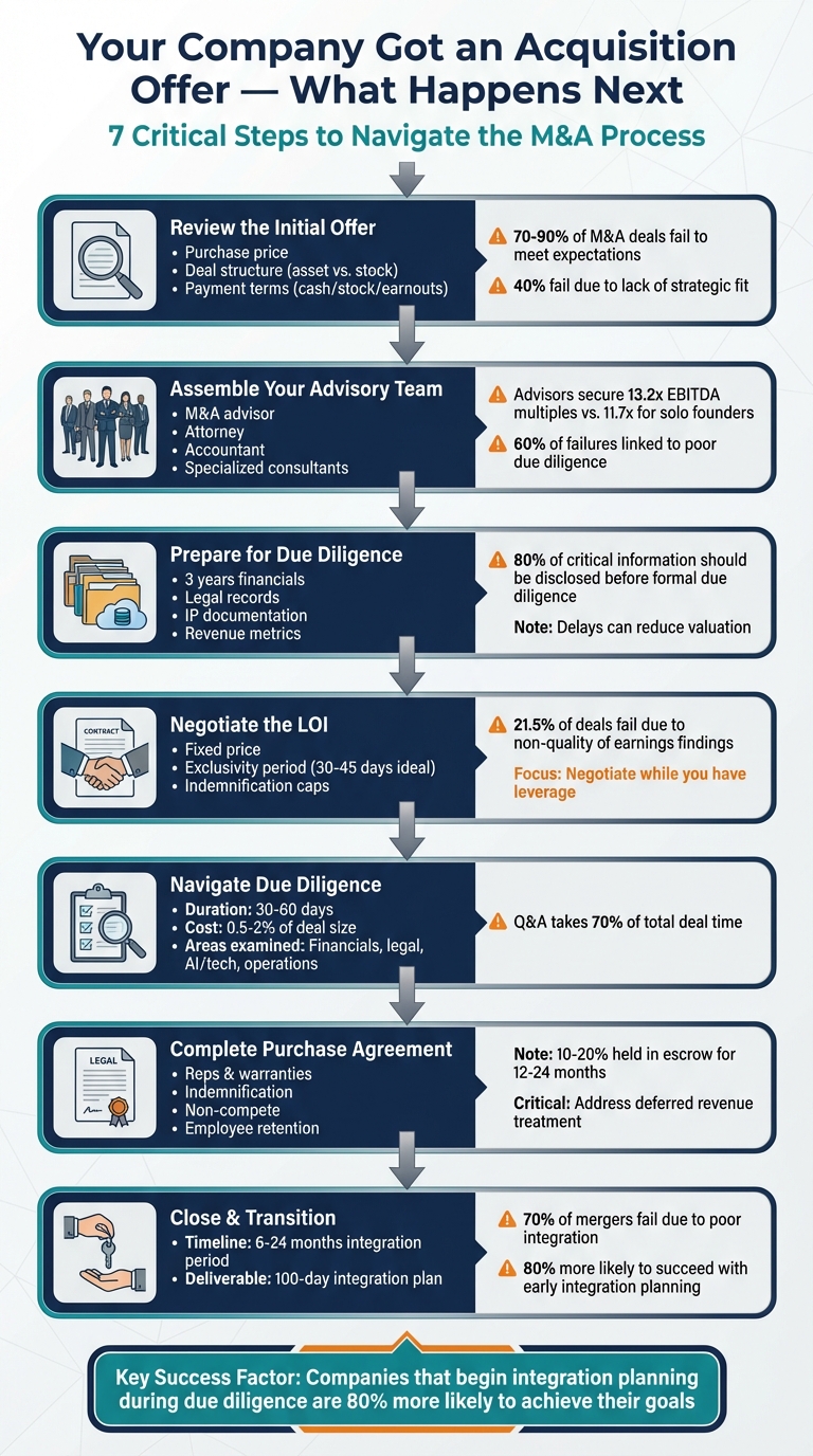 7-Step M&A Acquisition Process: From Offer to Close