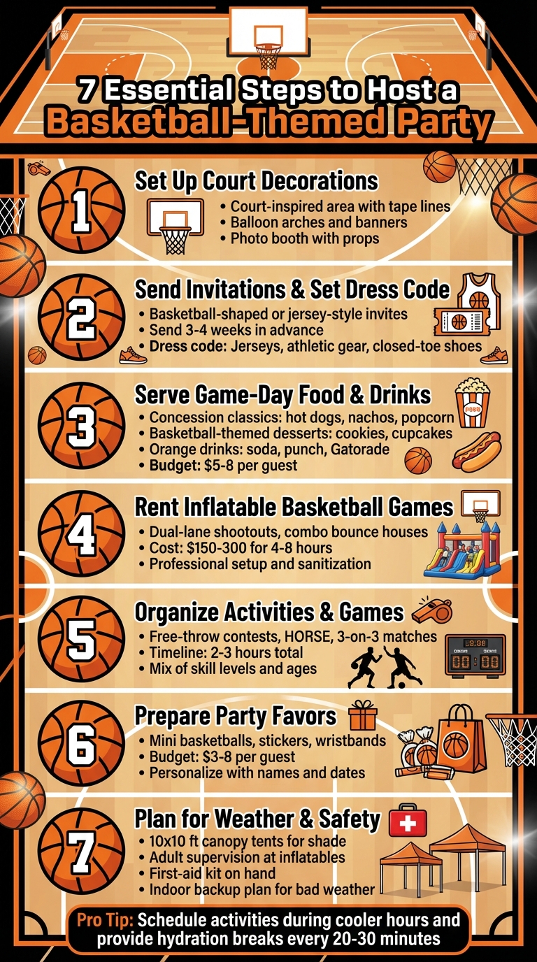 7 Essential Steps to Host a Basketball-Themed Party