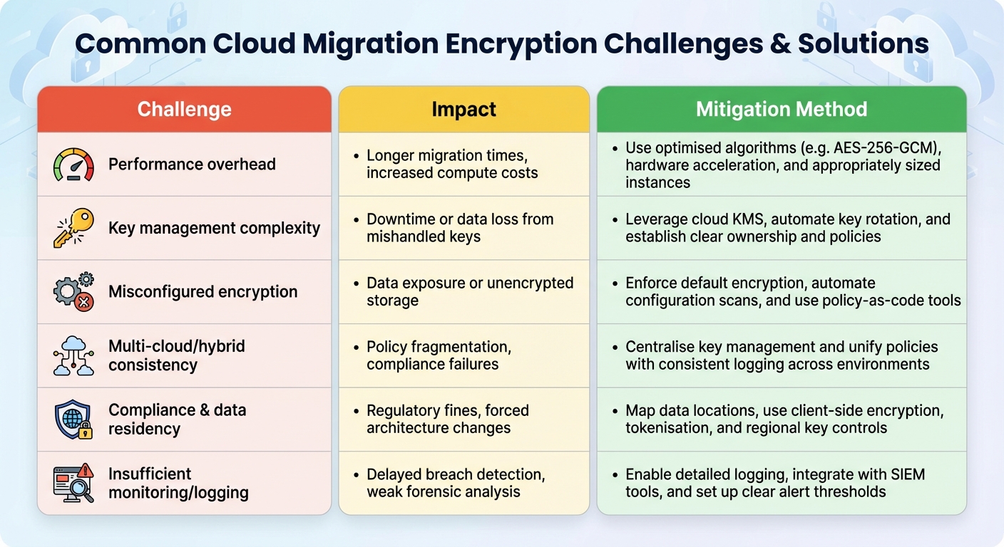 Common Cloud Migration Encryption Challenges and Solutions