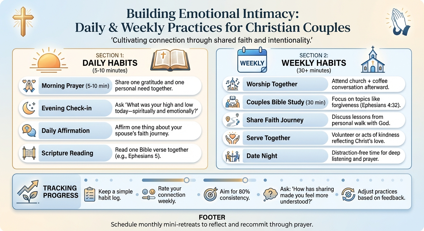 Building Emotional Intimacy Through Faith: Daily and Weekly Practices