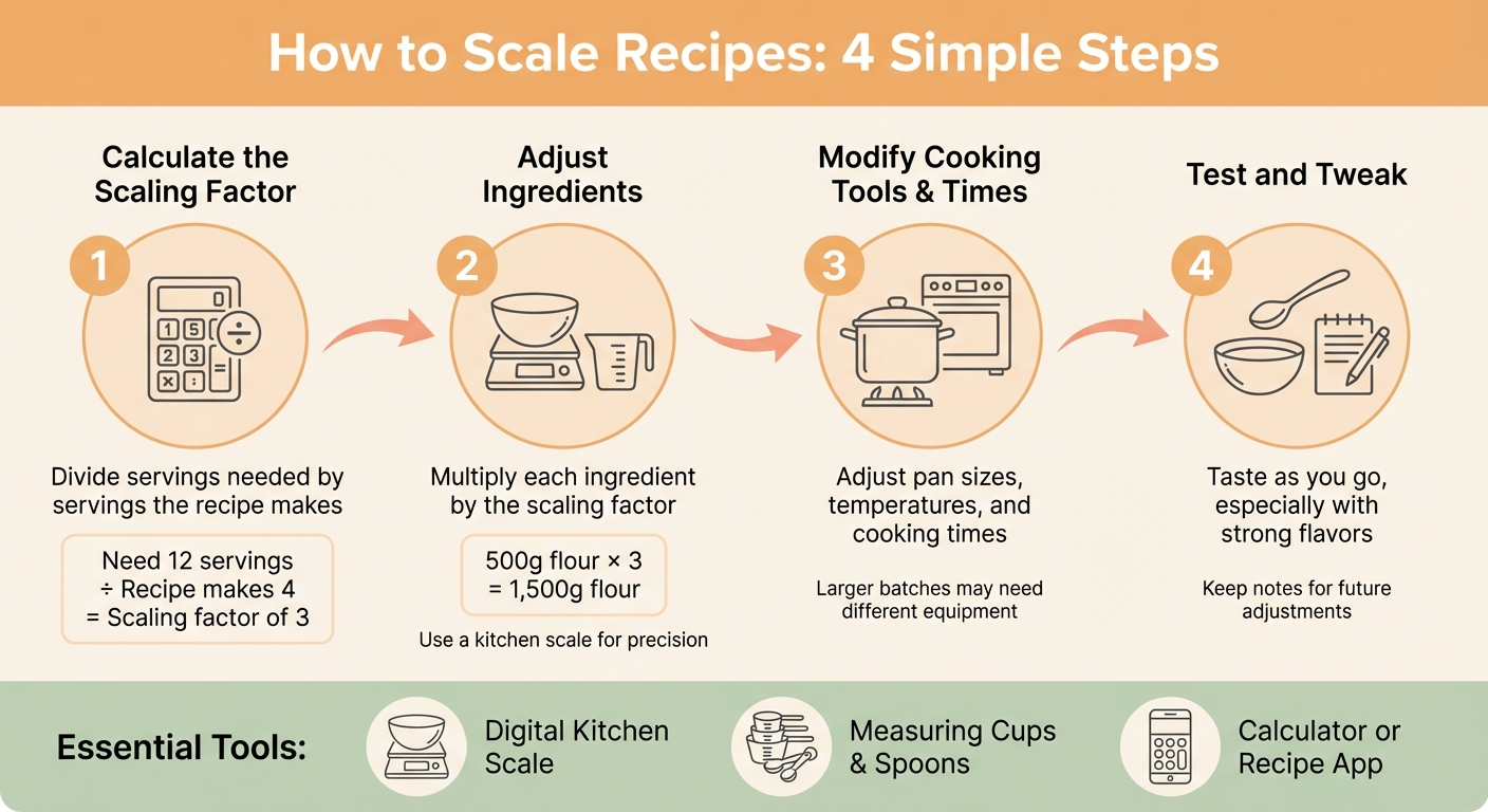 4-Step Process for Scaling Recipes at Home