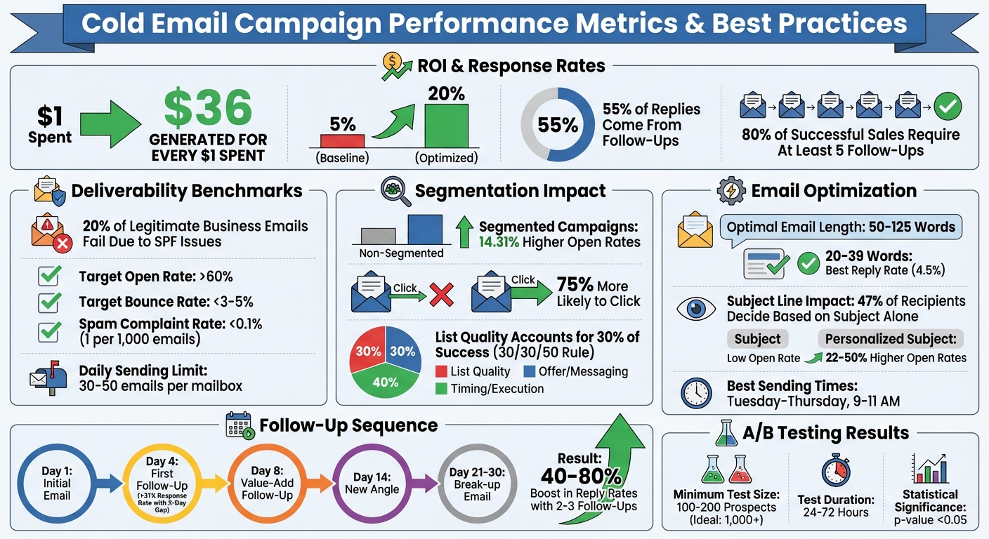 Cold Email Campaign Performance Metrics and Best Practices