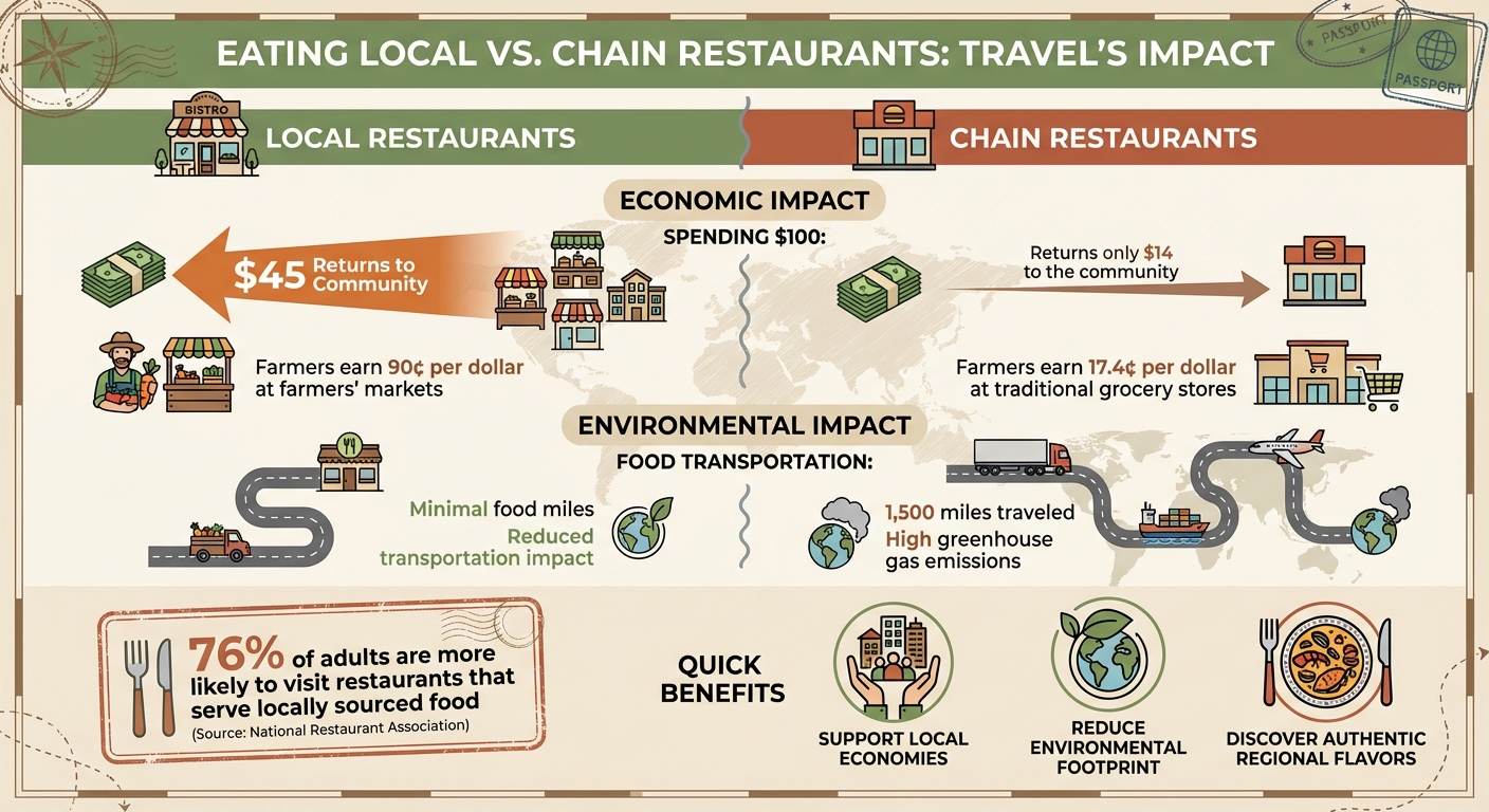Economic and Environmental Impact of Eating Local While Traveling