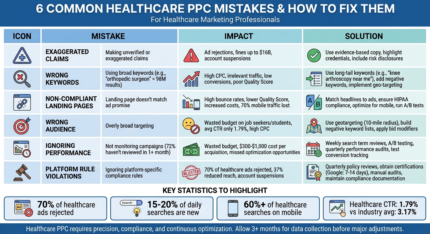 6 Common Healthcare PPC Mistakes and Solutions Guide