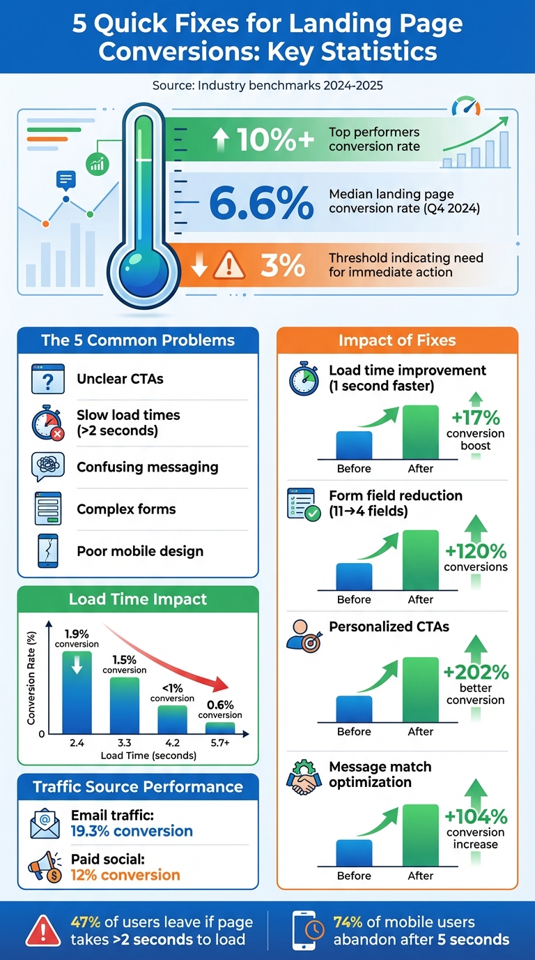 Landing Page Conversion Rate Statistics and Impact of Optimization