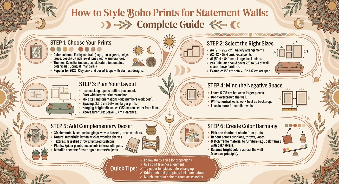 How to Create a Boho Statement Wall: Step-by-Step Guide
