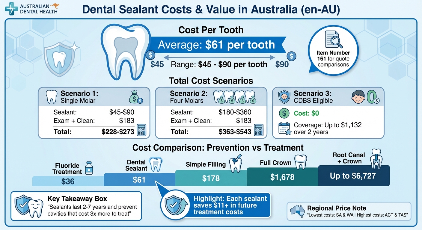 Dental Sealants Cost Breakdown Australia 2024