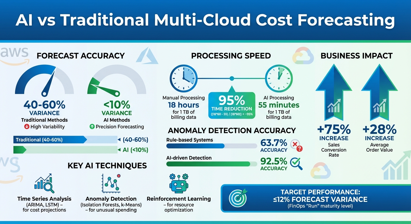 AI vs Traditional Multi-Cloud Cost Forecasting: Performance Comparison